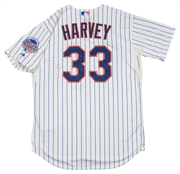 2013 Matt Harvey Game Issued New York Mets Cream Home Jersey (MLB Authenticated)